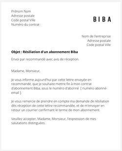 Se désabonner de Biba