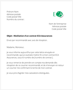 Résilier un contrat ECA Assurances